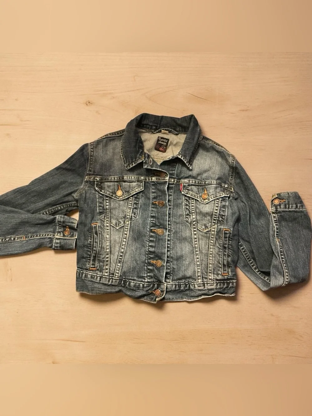 Levi's Distressed Blue Denim Youth Jacket